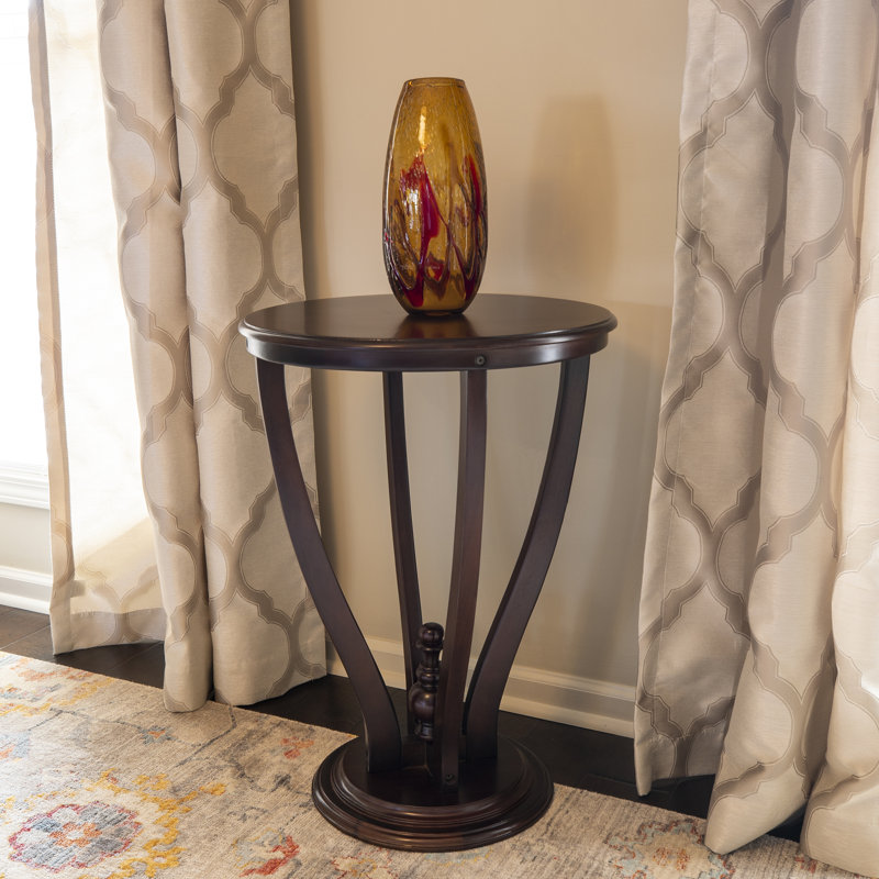 Alcott Hill® Rhem Solid Wood Pedestal End Table Wayfair